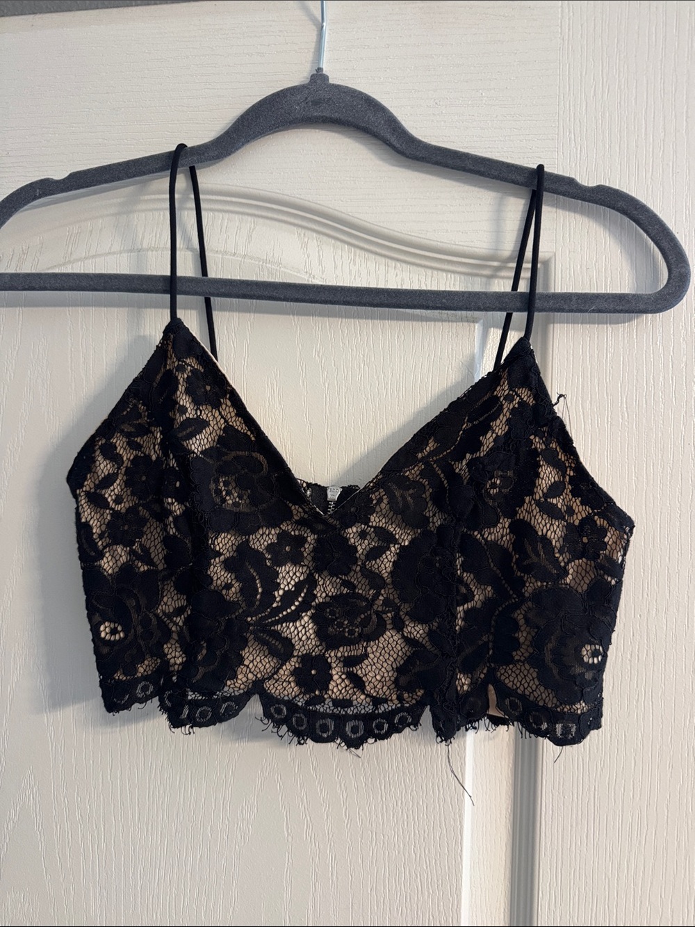 Black Lace Bralette Crop Top - Women Intimates & Sleepwear